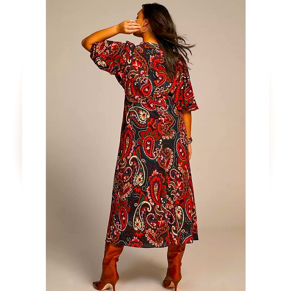 Anthropologie Kachel Puff Sleeve Dress - Picture 2 of 7